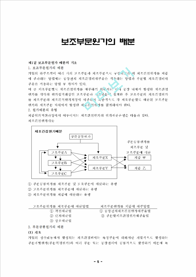 [회계학] 원가의 배분개념과 보조부문원가의 배분.hwp